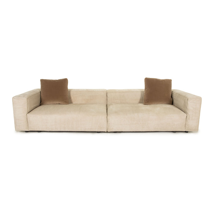 Ligne Roset Nils Stoff Sofa Creme Viersitzer Couch