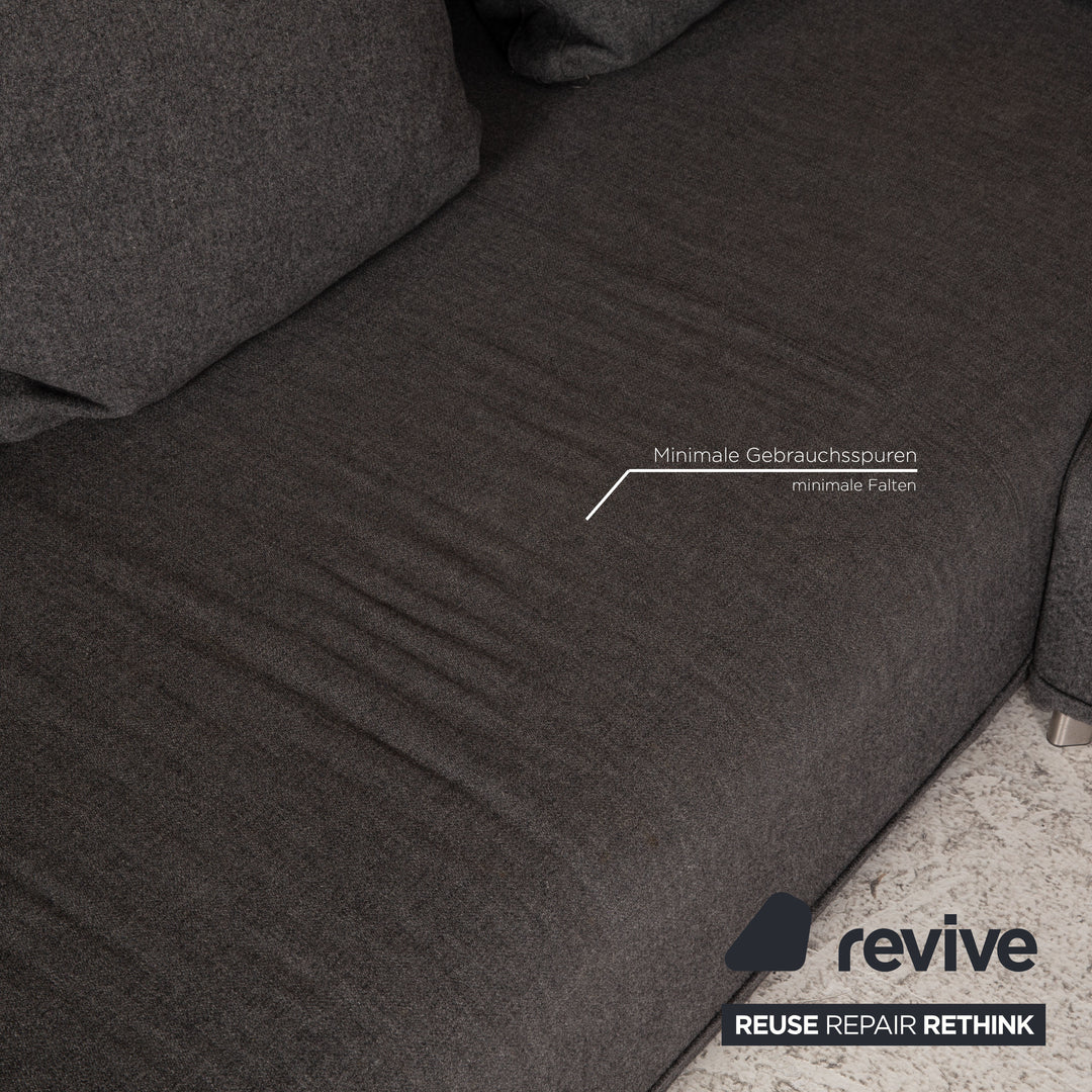 ligne roset Opium Stoff Sofa Grau Ecksofa Couch