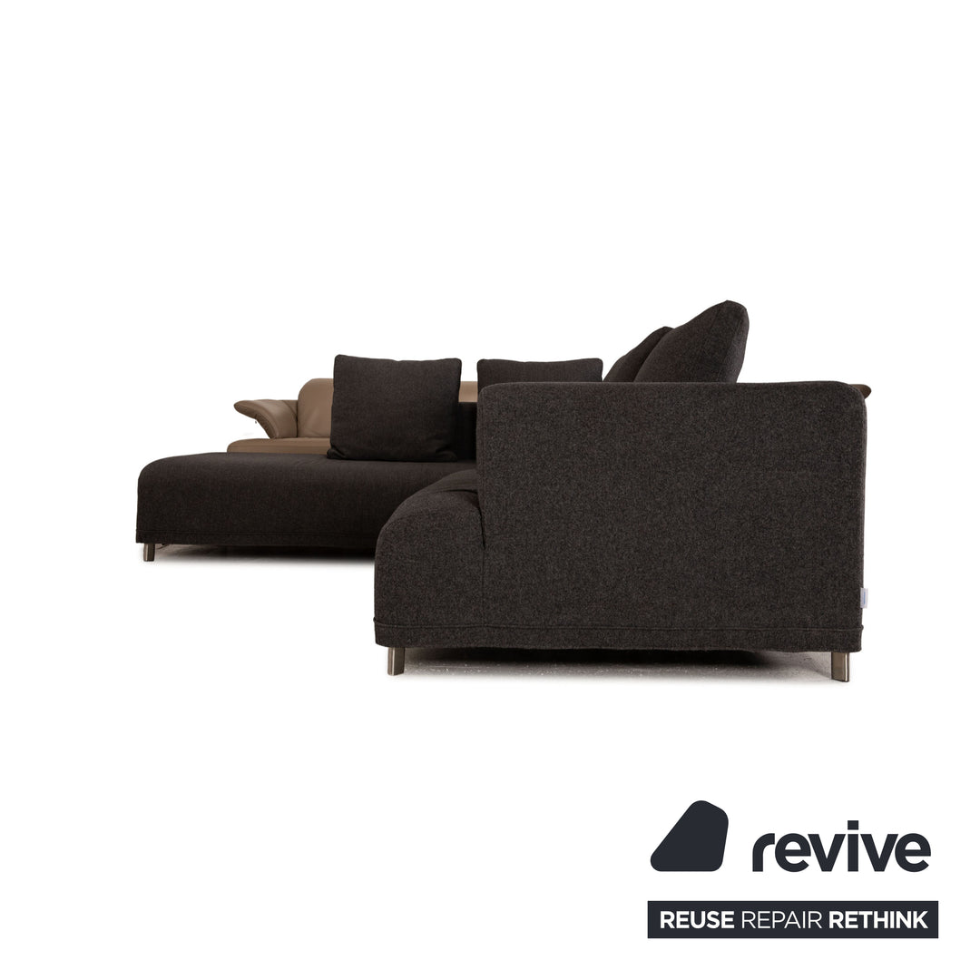 ligne roset Opium Stoff Sofa Grau Ecksofa Couch
