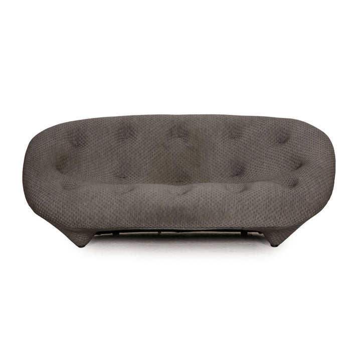 Ligne Roset Ploum Fabric Sofa Gray Two Seater Couch