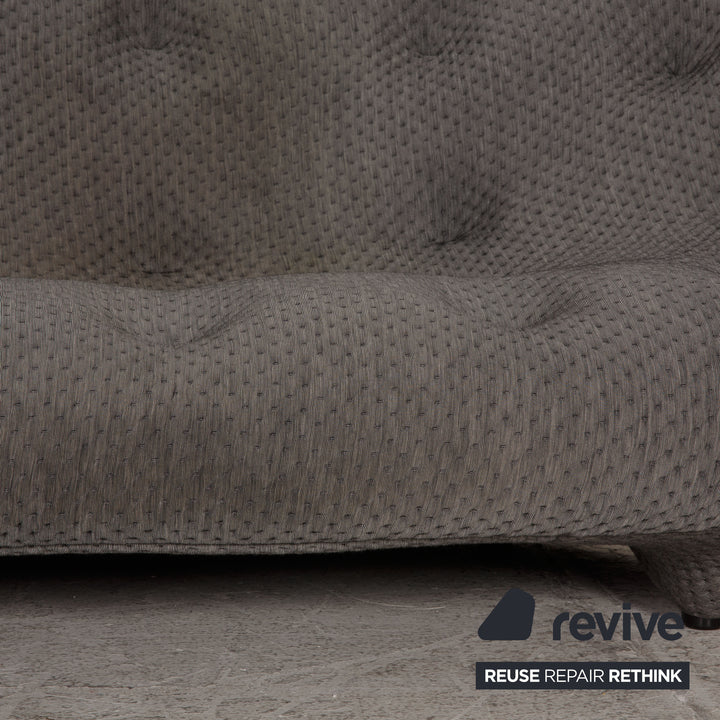 Ligne Roset Ploum Fabric Sofa Gray Two Seater Couch
