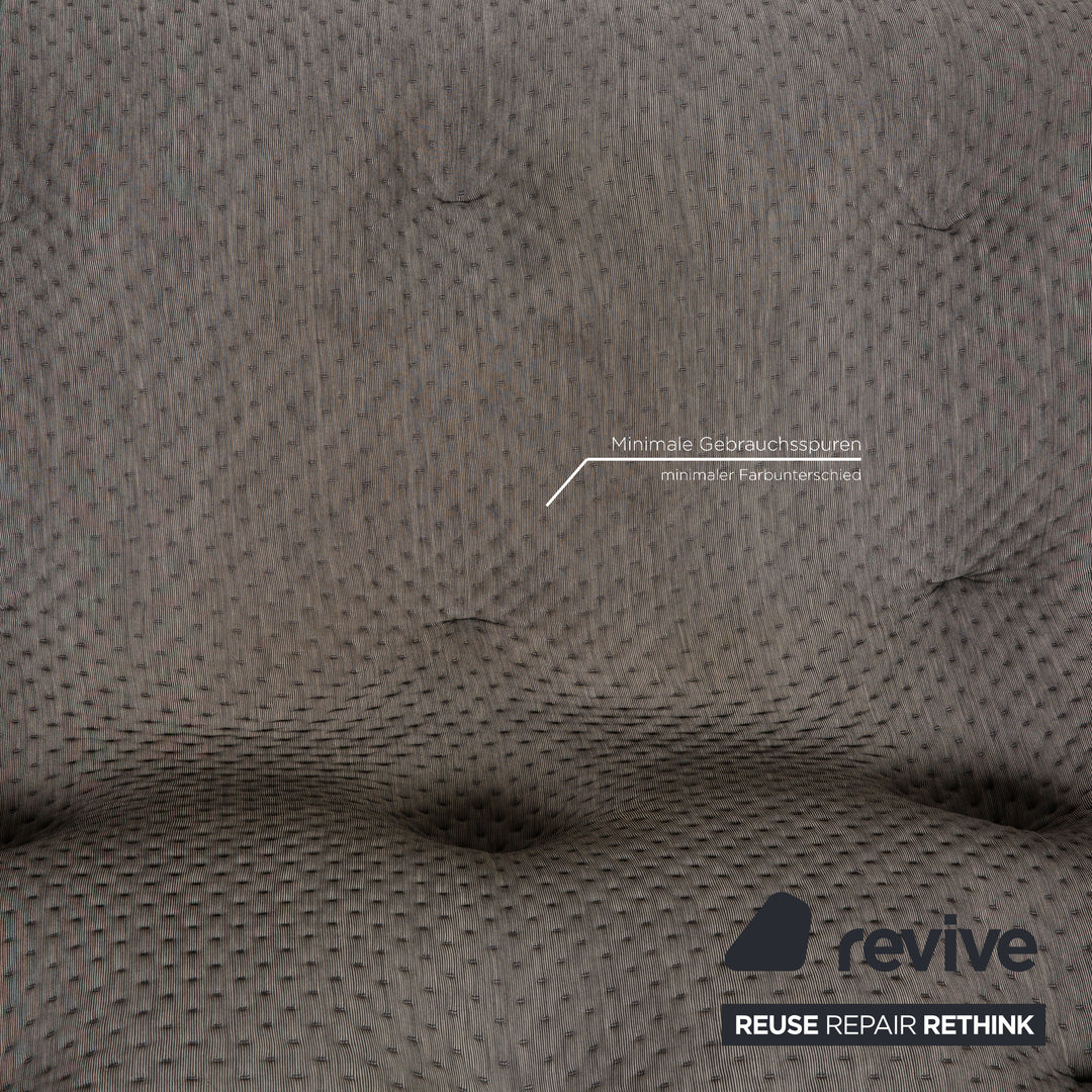 Ligne Roset Ploum Fabric Sofa Gray Two Seater Couch