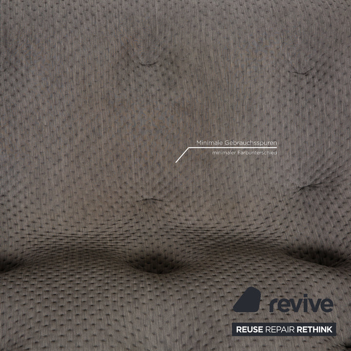 Ligne Roset Ploum Fabric Sofa Gray Two Seater Couch