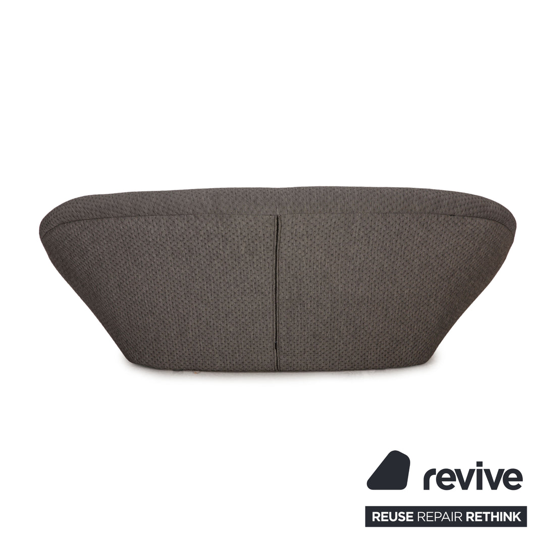 Ligne Roset Ploum Fabric Sofa Gray Two Seater Couch