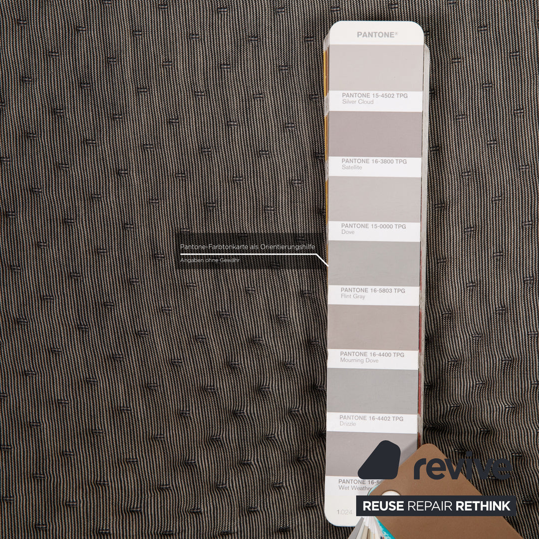 Ligne Roset Ploum Fabric Sofa Gray Two Seater Couch