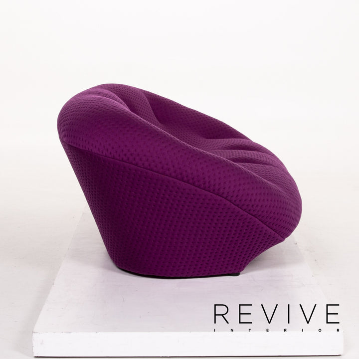 ligne roset Ploum Fabric Sofa Purple Two Seater Couch #13641