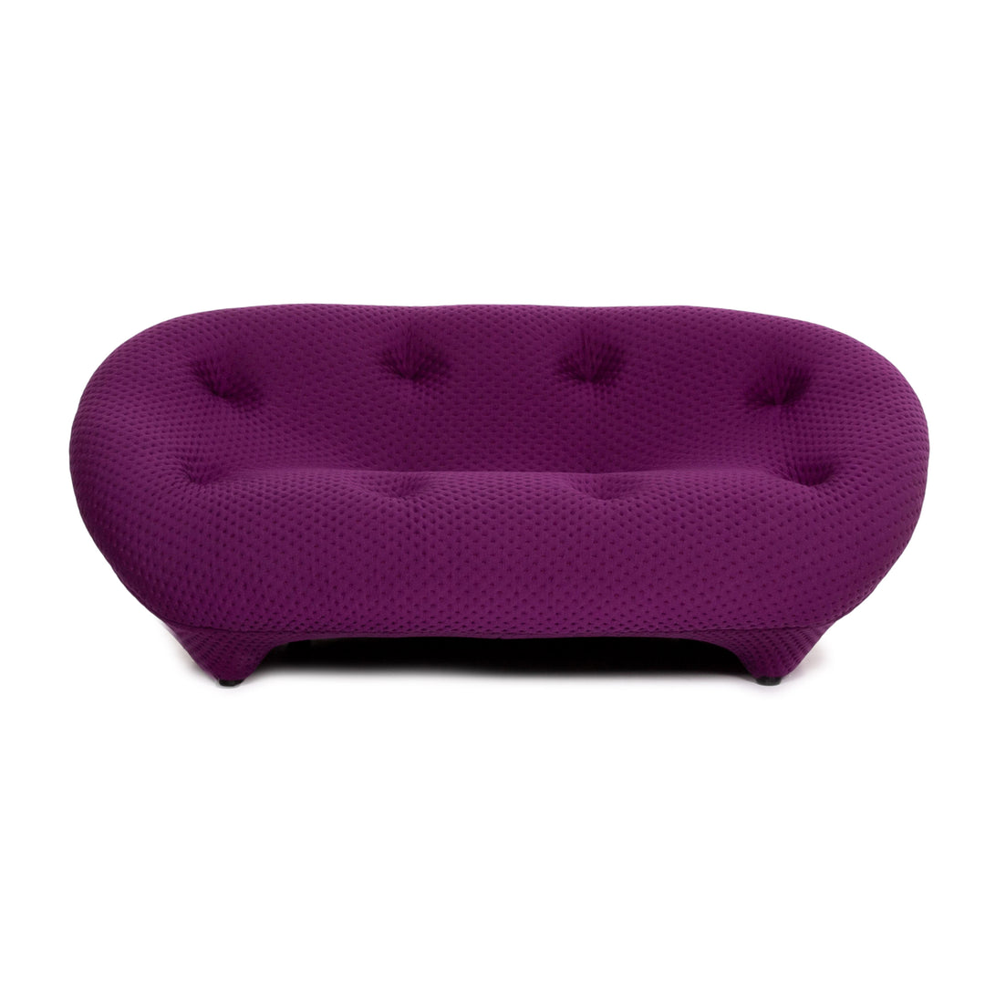 ligne roset Ploum Stoff Sofa Lila Zweisitzer Couch #13641