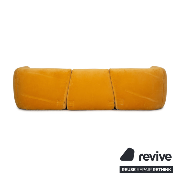 Ligne Roset Saparella Dreisitzer Sofa Stoff Gelb Couch by Michael Ducaroy