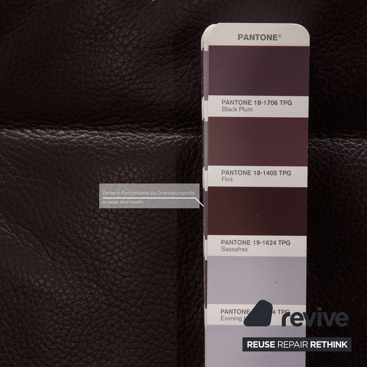 ligne roset Smala Leder Dreisitzer Lila  Sofa Couch Funktion