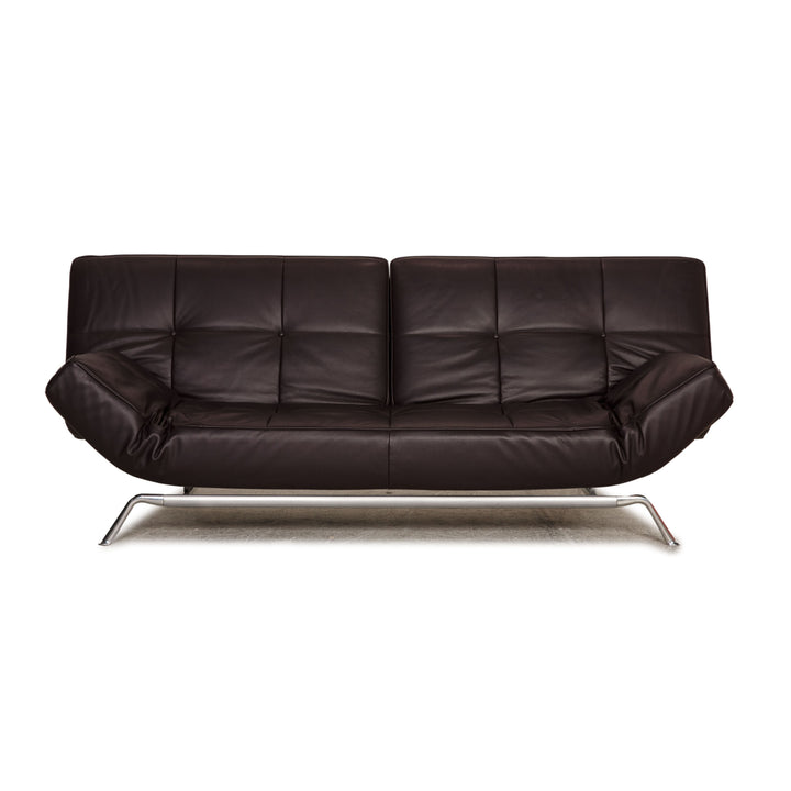 ligne roset Smala Leder Dreisitzer Lila  Sofa Couch Funktion