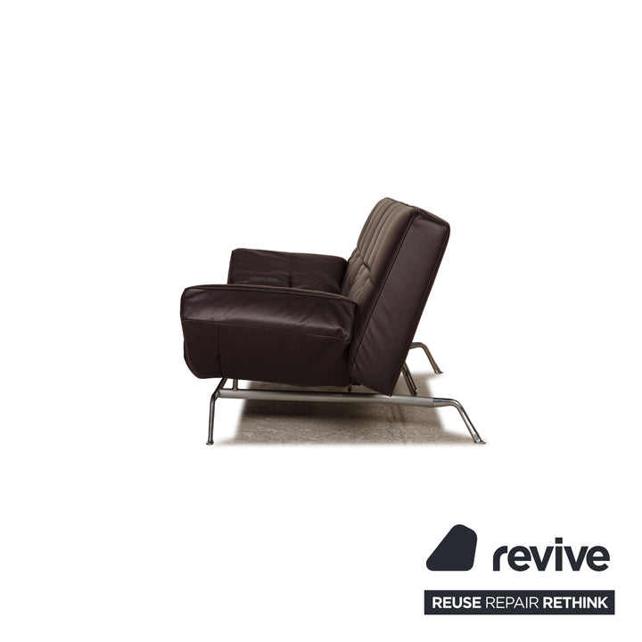 ligne roset Smala Leder Dreisitzer Lila  Sofa Couch Funktion