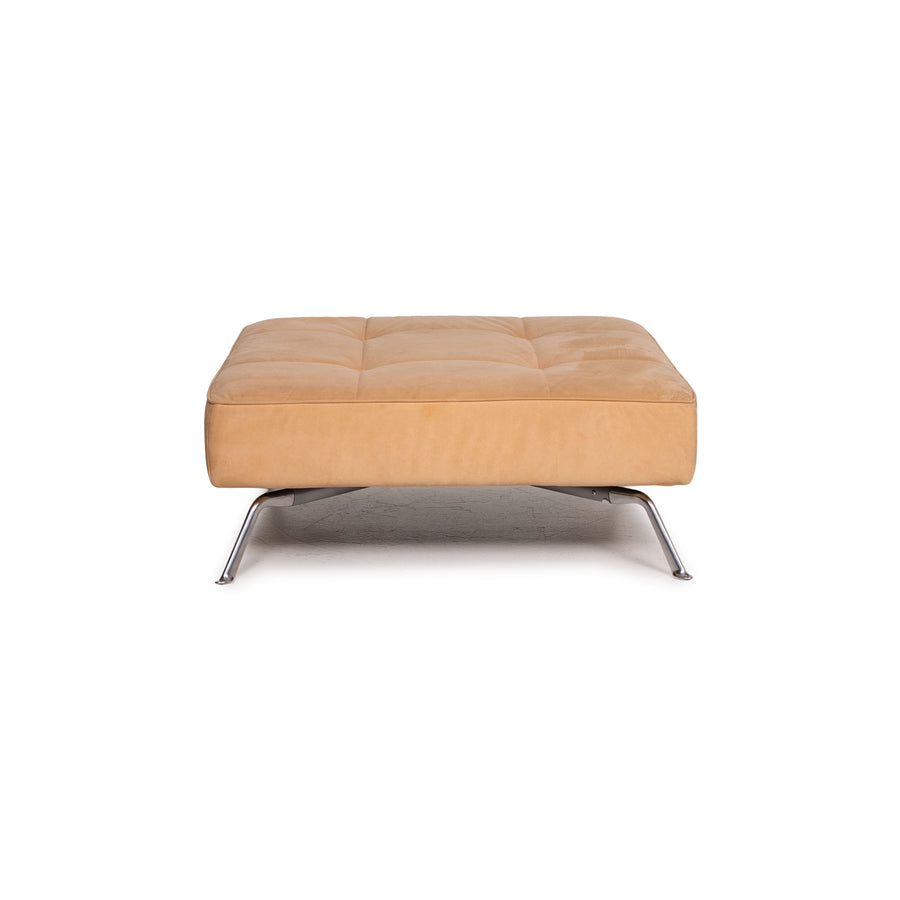 ligne roset Smala Microfaser Stoff Hocker Beige Ottoman