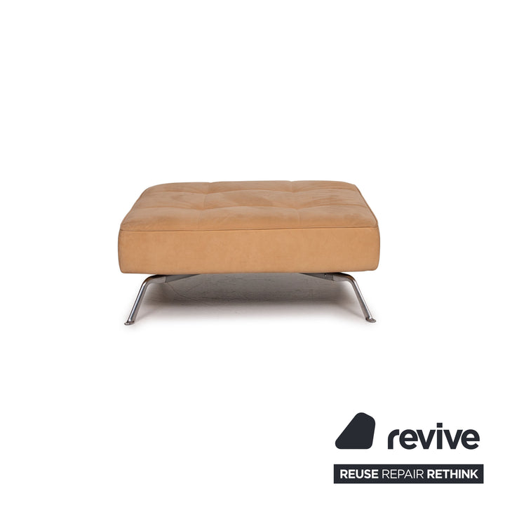 ligne roset Smala Microfaser Stoff Hocker Beige Ottoman