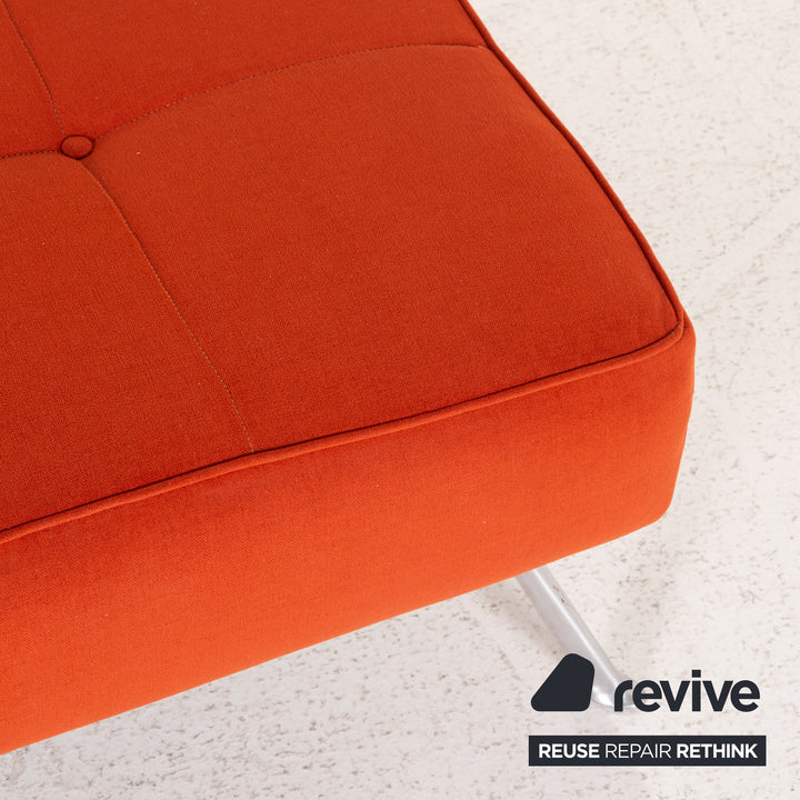 ligne roset Smala Stoff Hocker Orange Rost Ottoman