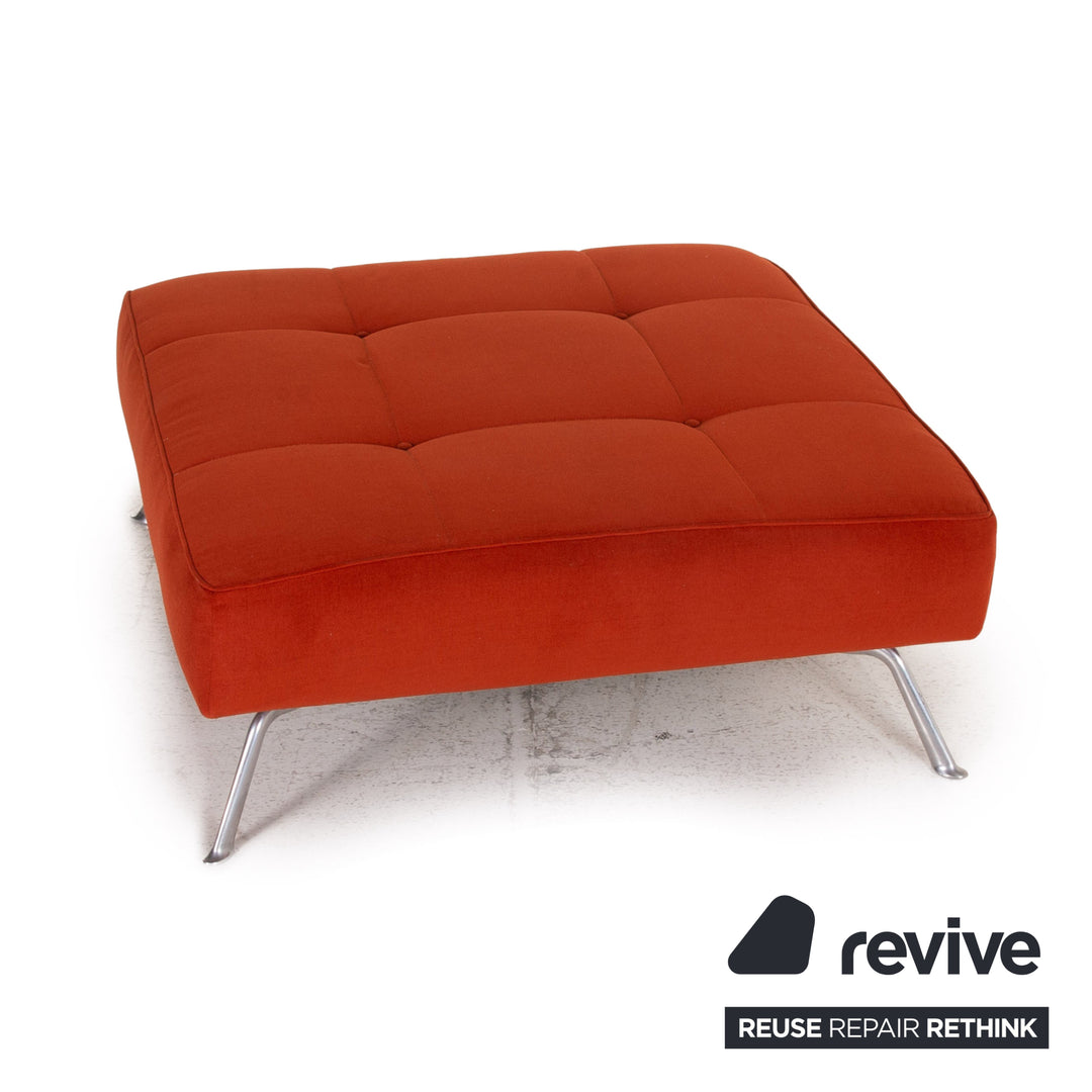 ligne roset Smala Stoff Hocker Orange Rost Ottoman