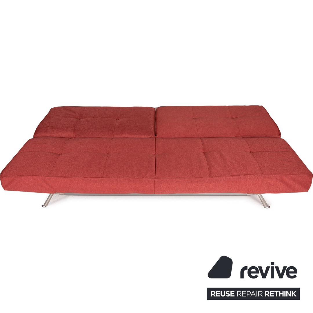 ligne roset Smala fabric sofa three-seater sofa bed red