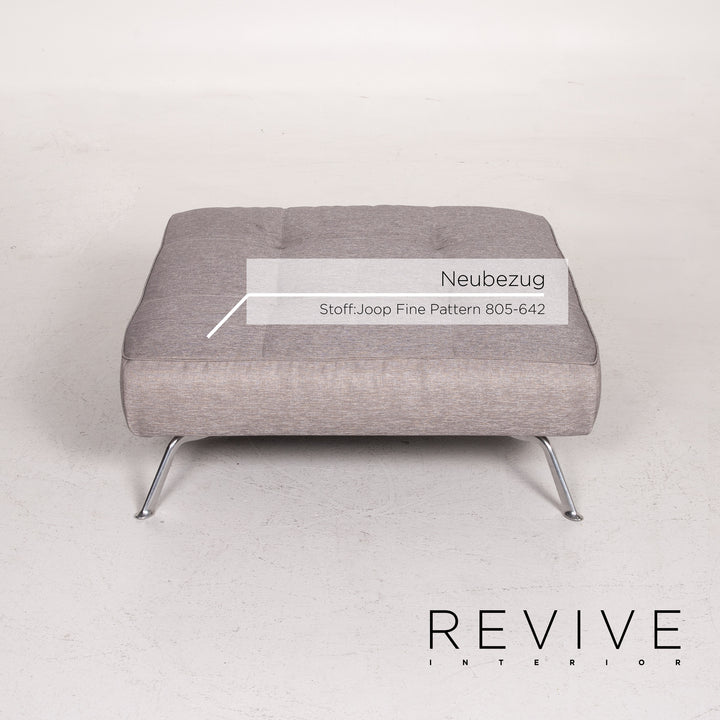 ligne roset Smala fabric sofa set gray silver 1x three-seater 1x stool sofa bed sleeping function #14628