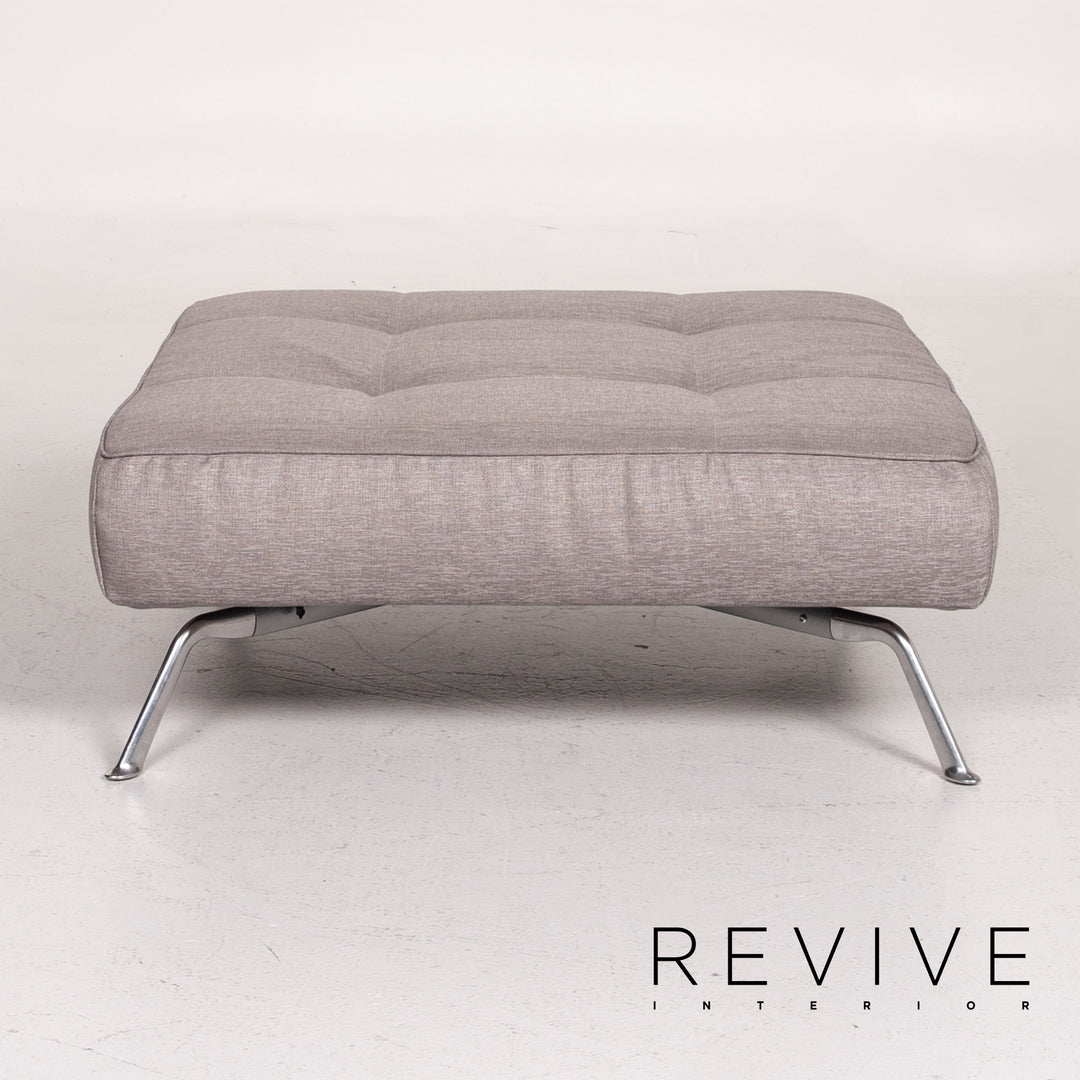 ligne roset Smala fabric sofa set gray silver 1x three-seater 1x stool sofa bed sleeping function #14628