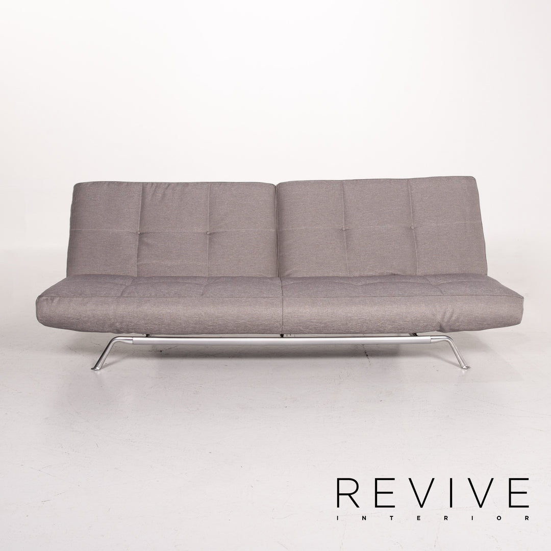 ligne roset Smala fabric sofa set gray silver 1x three-seater 1x stool sofa bed sleeping function #14628