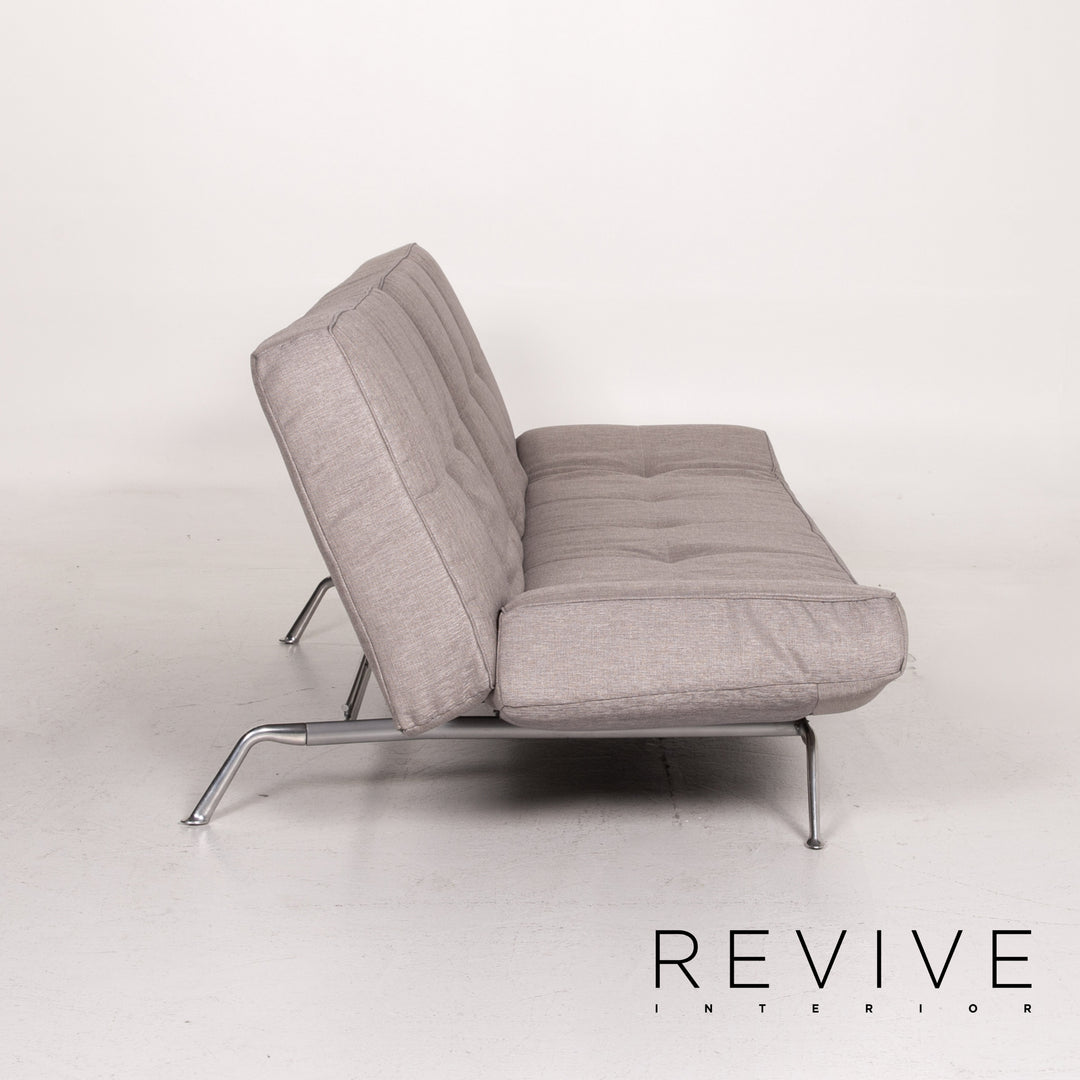 ligne roset Smala fabric sofa set gray silver 1x three-seater 1x stool sofa bed sleeping function #14628