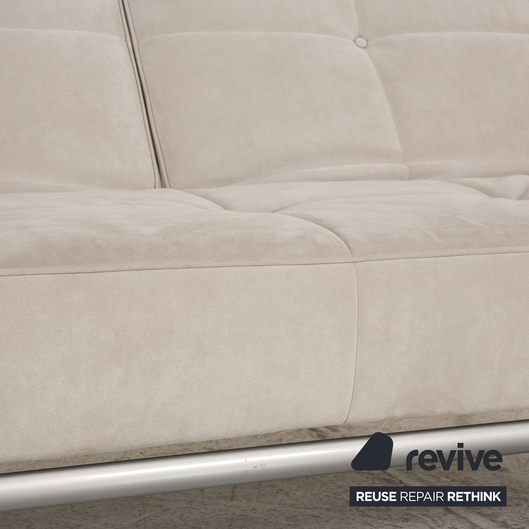 ligne roset Smala fabric sofa gray three-seater couch function sleeping function