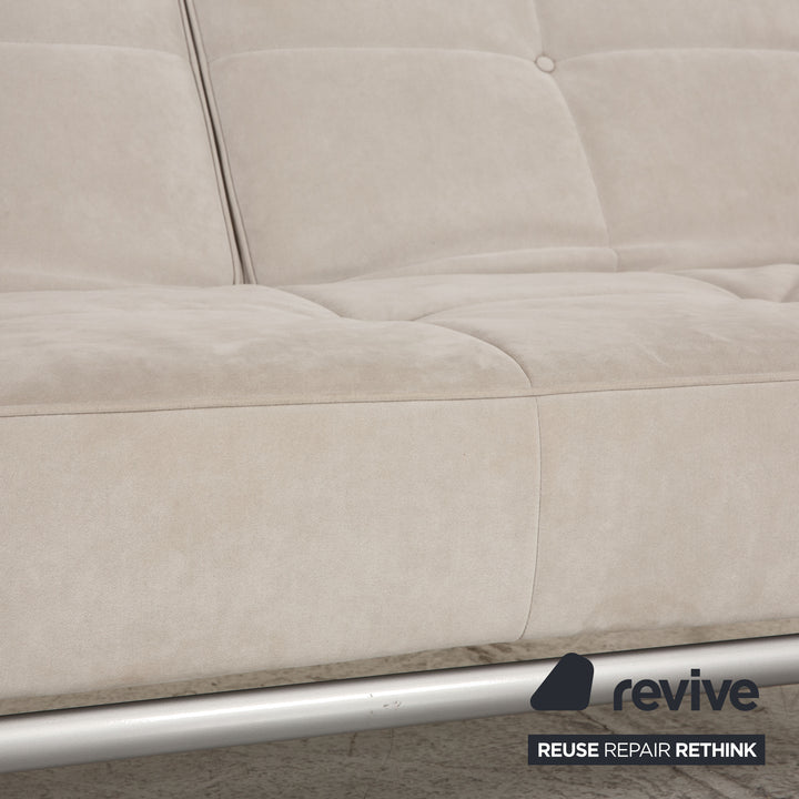 ligne roset Smala fabric sofa gray three-seater couch function sleeping function