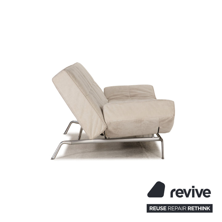 ligne roset Smala fabric sofa gray three-seater couch function sleeping function