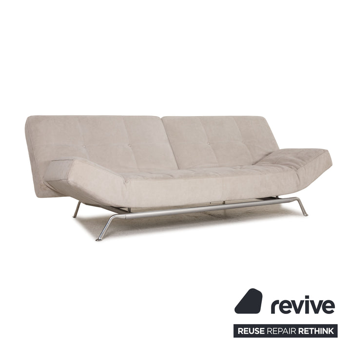 ligne roset Smala fabric sofa gray three-seater couch function sleeping function