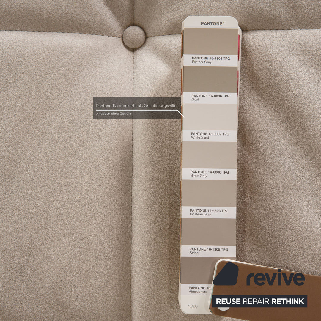 ligne roset Smala fabric sofa gray three-seater couch function sleeping function