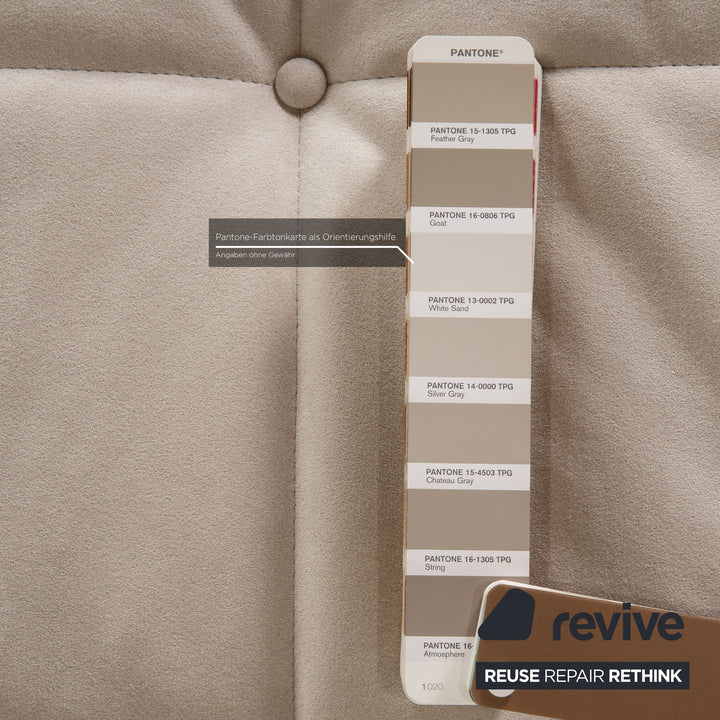 ligne roset Smala fabric sofa gray three-seater couch function sleeping function