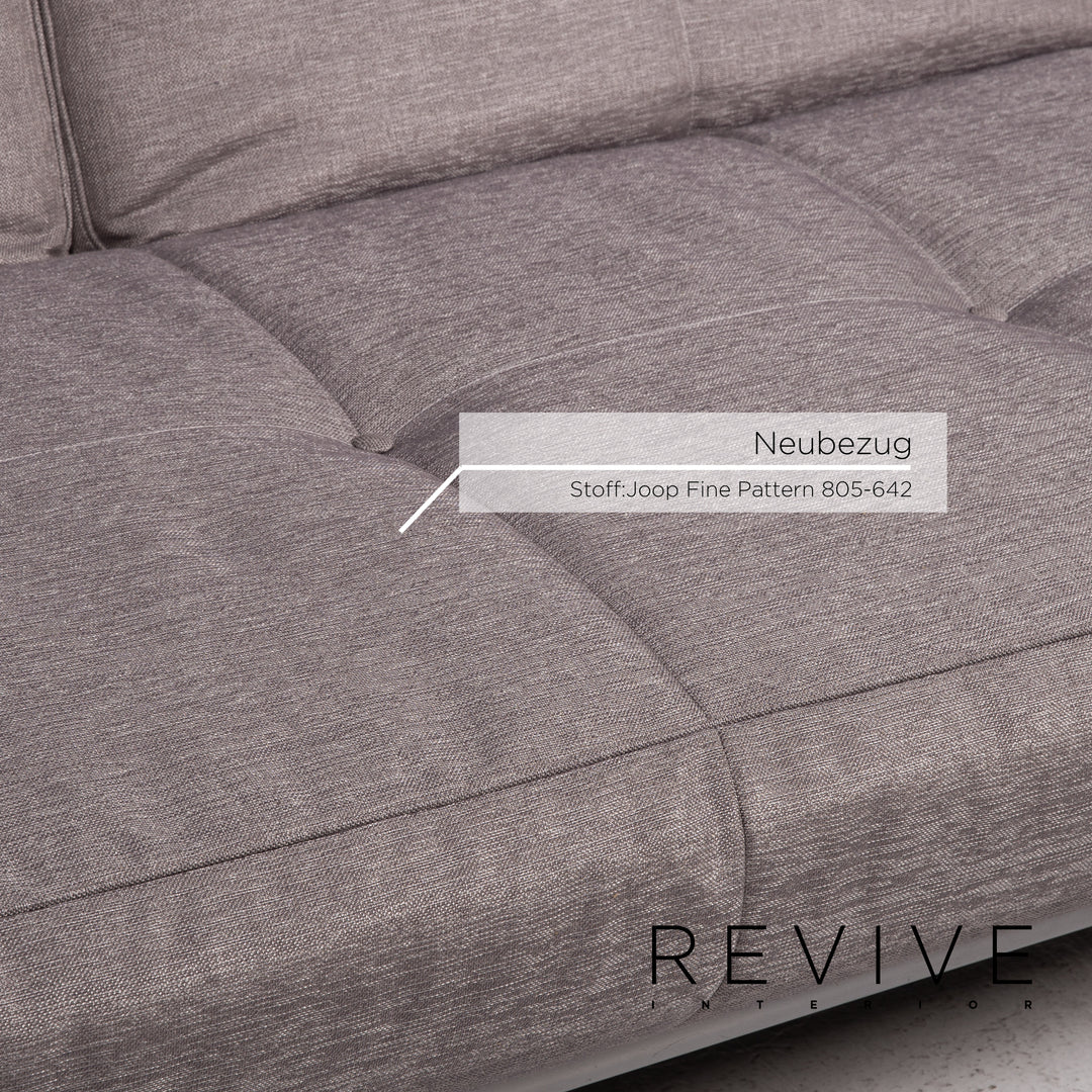 ligne roset Smala fabric sofa gray silver three-seater function sleeping function sofa bed couch #14093