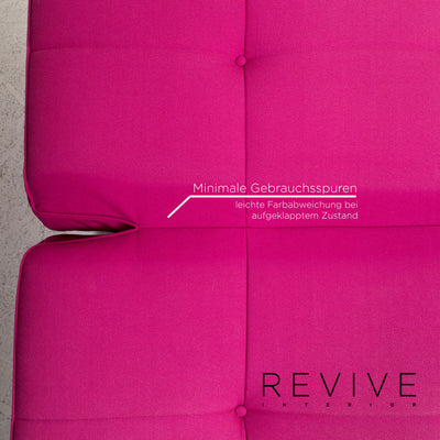 ligne roset Smala Stoff Sofa Pink Dreisitzer Schlafsofa Funktion Schlaffunktion Couch #12492