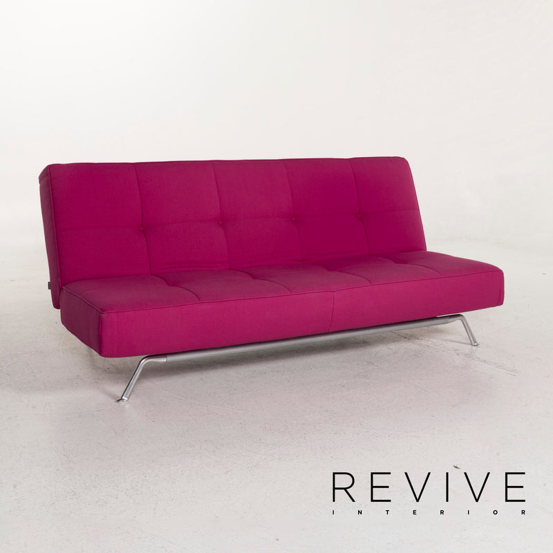 ligne roset Smala Stoff Sofa Pink Dreisitzer Schlafsofa Funktion Schlaffunktion Couch 