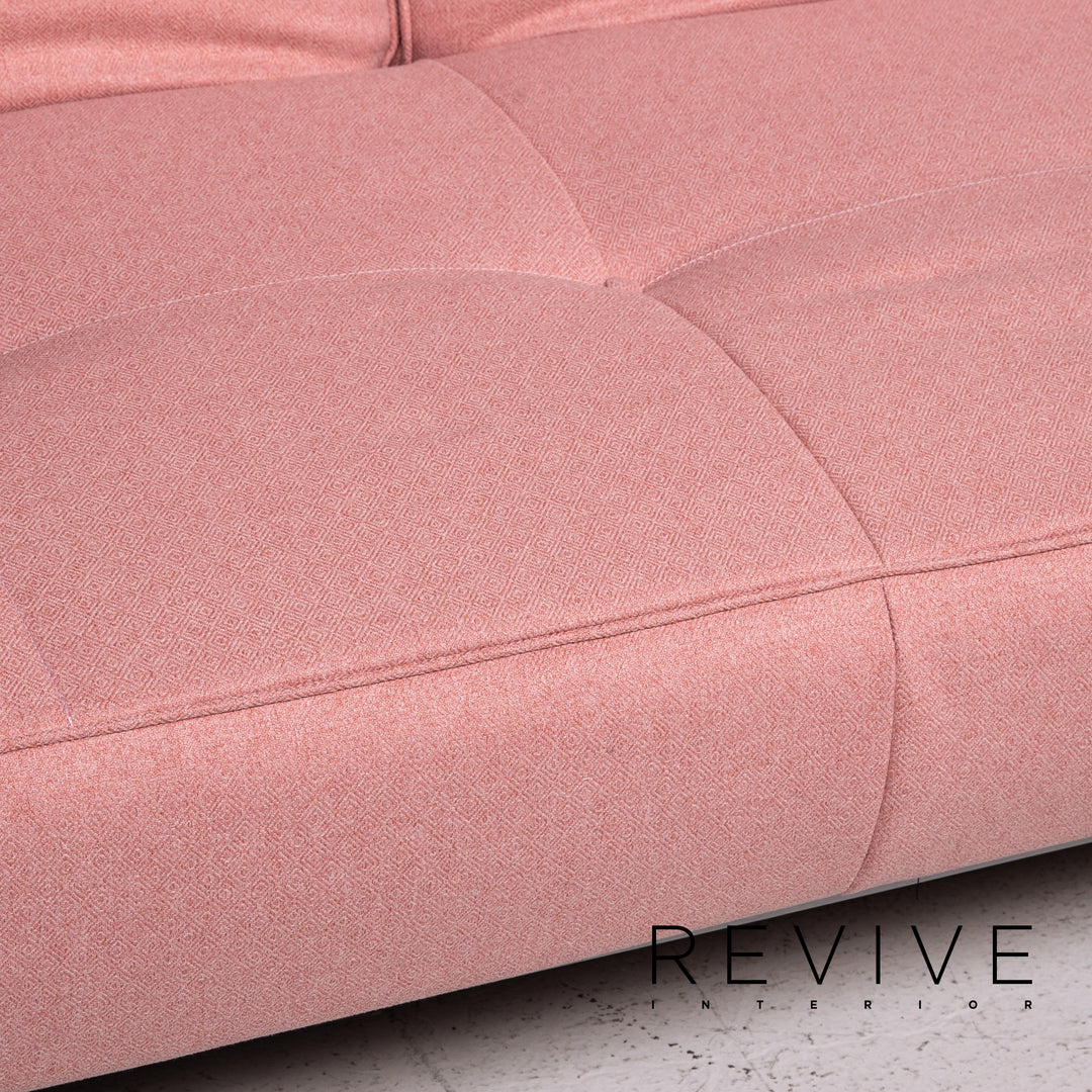 ligne roset Smala fabric sofa rosé pink three-seater function sleeping function sofa bed couch #14375