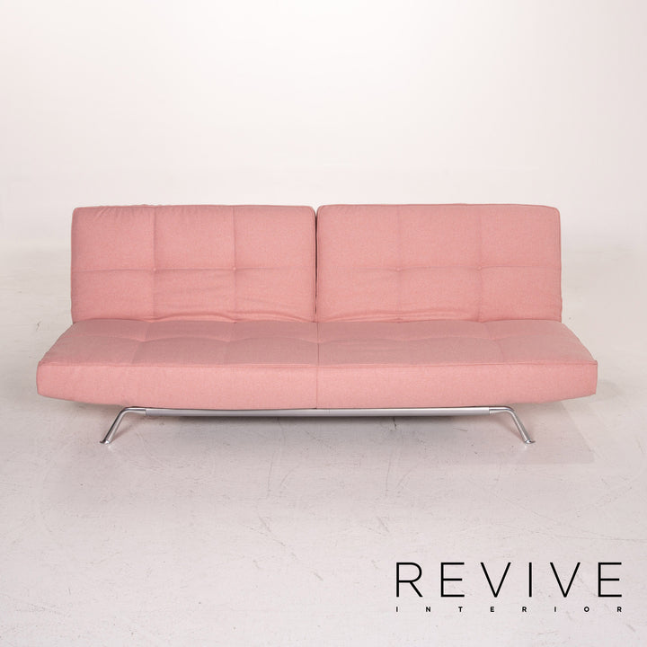 ligne roset Smala fabric sofa rosé pink three-seater function sleeping function sofa bed couch #14375