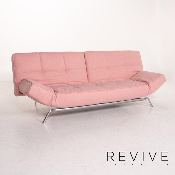 ligne roset Smala fabric sofa rosé pink three-seater function sleeping function sofa bed couch #14375
