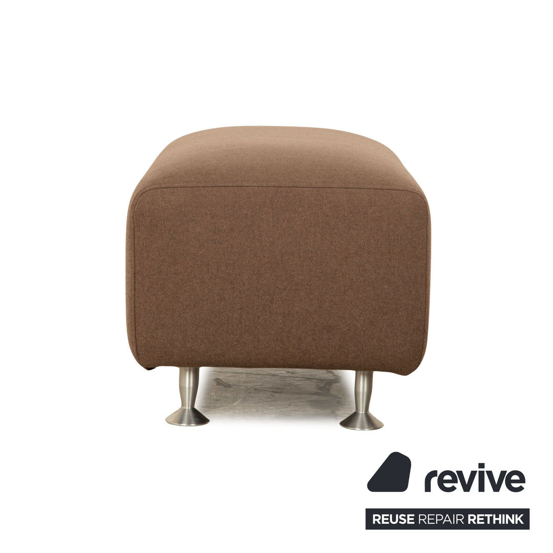 ligne roset Stoff Hocker Braun