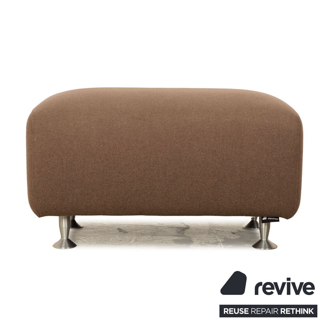 ligne roset Stoff Hocker Braun