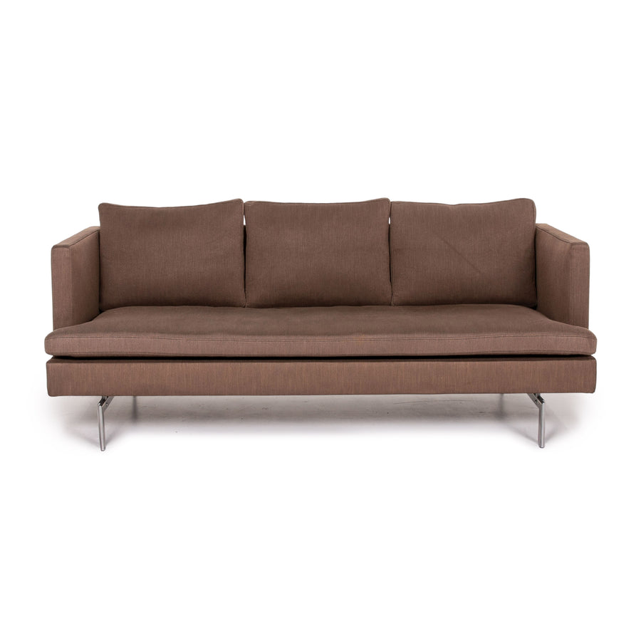ligne roset Stoff Sofa Braun Dreisitzer Couch #14080