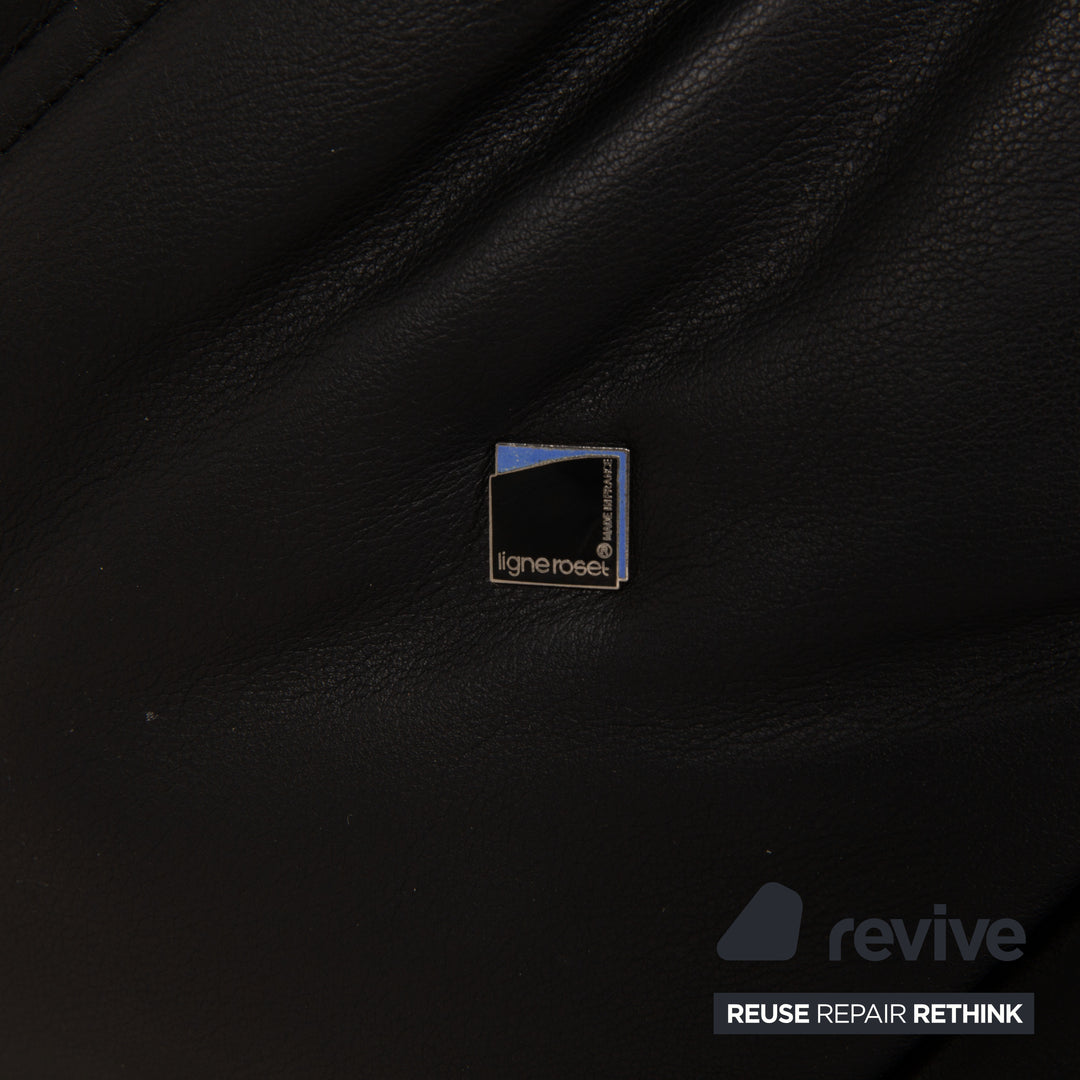 ligne roset Togo Leder Sofa Schwarz Ecksofa Couch