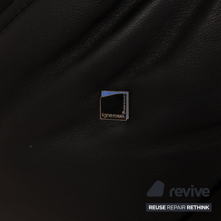 ligne roset Togo Leder Sofa Schwarz Ecksofa Couch