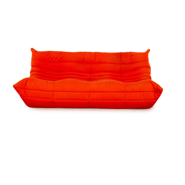 Ligne Roset Togo Fabric Three Seater Orange