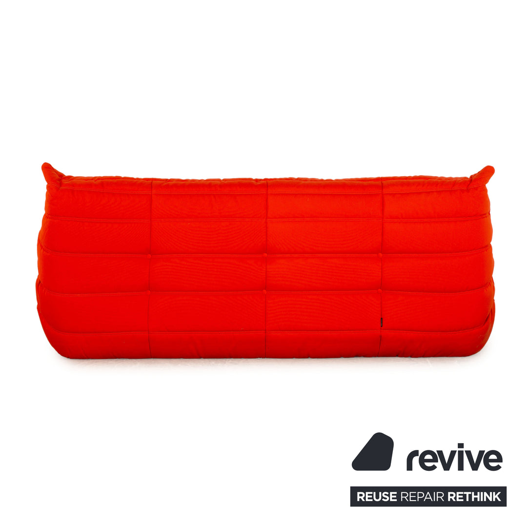Ligne Roset Togo Fabric Three Seater Orange