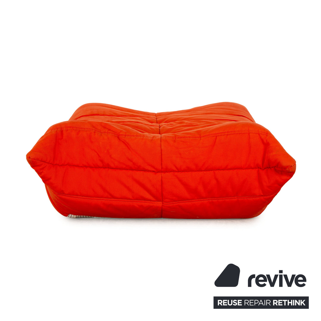 Ligne Roset Togo Fabric Stool Orange