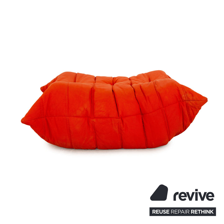Ligne Roset Togo Fabric Stool Orange