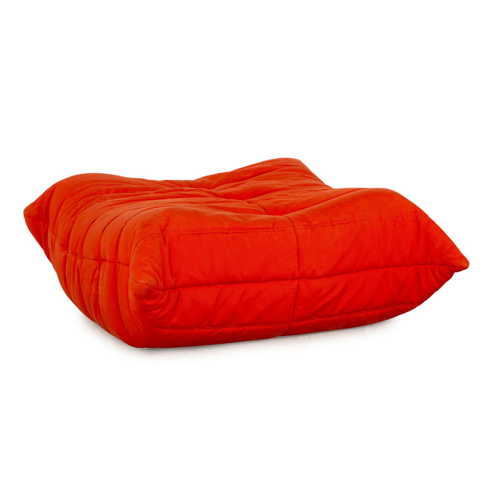 Ligne Roset Togo Fabric Stool Orange
