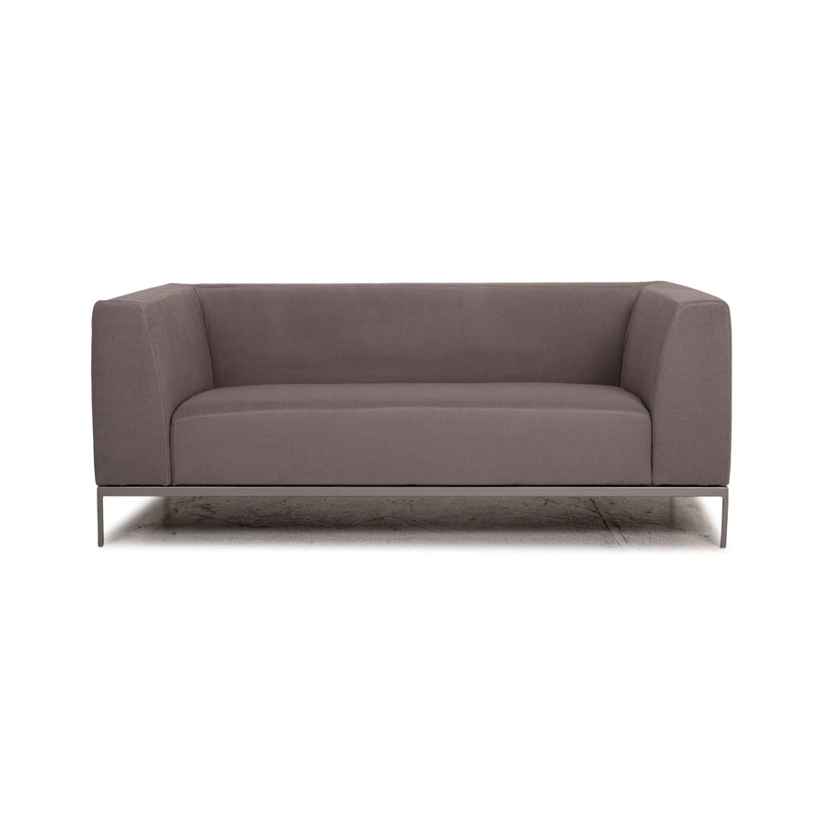 ligne roset Traversale Stoff Sofa Grau Zweisitzer Couch