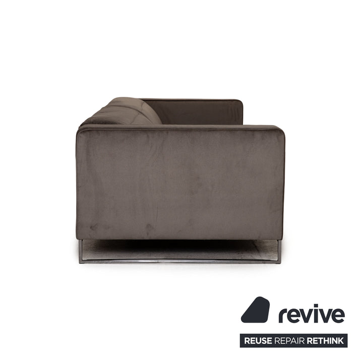 ligne roset urbani fabric sofa gray green three seater couch function