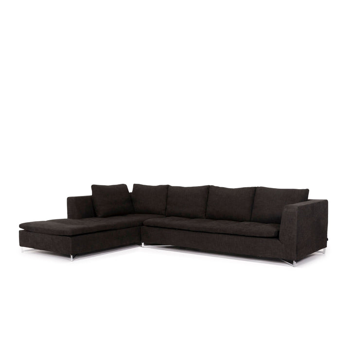 ligne roset Feng Stoff Ecksofa Anthrazit Grau Sofa Couch #12187