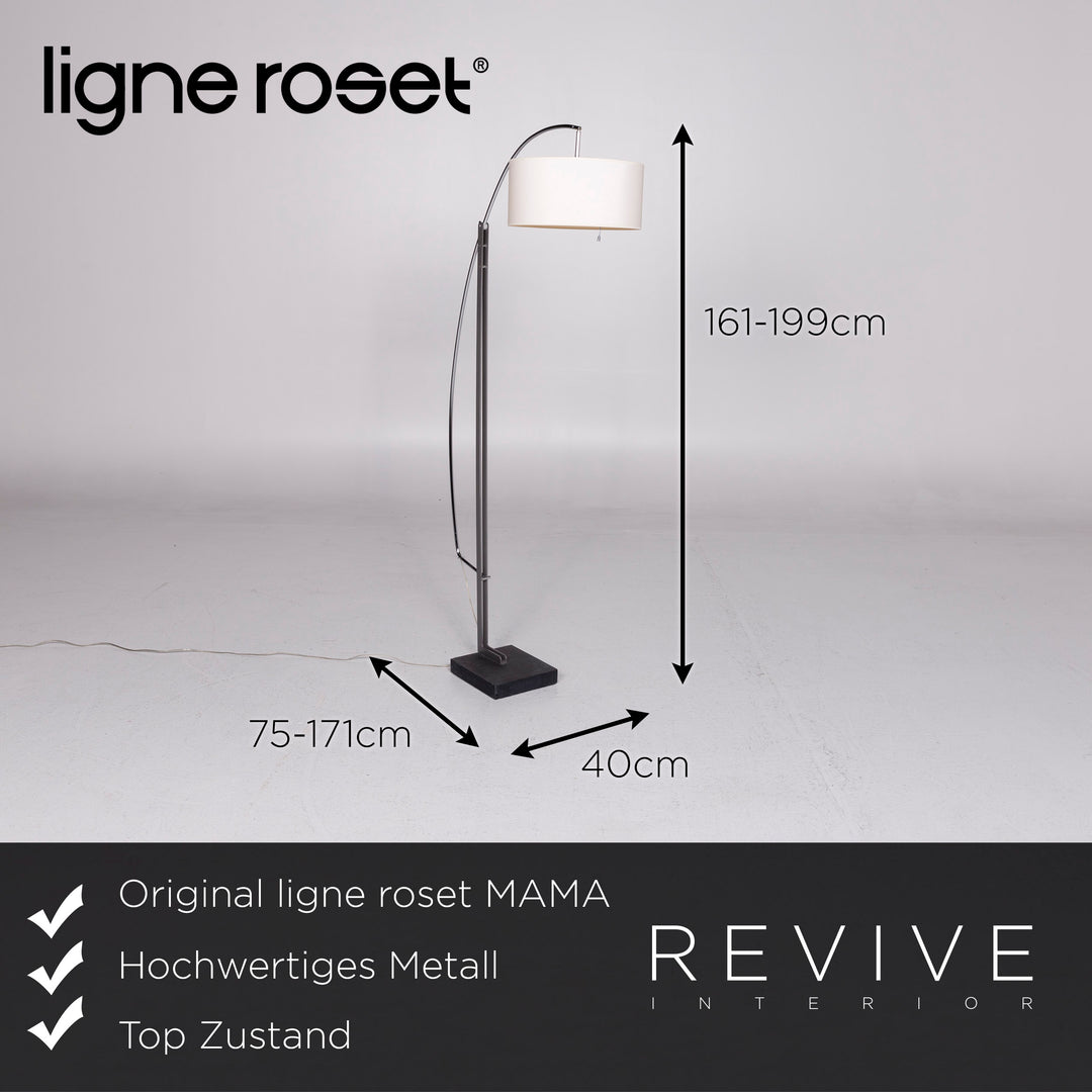 ligne roset MAMA metal floor lamp white lamp living room lamp Thibault Desombre #10903
